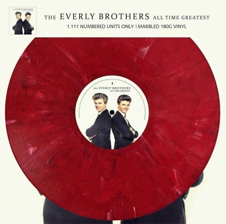 Vinyl Record Everly Brothers - All Time Greatest (Limited Edition) (Numbered) (Red Marbled Coloured) (LP)