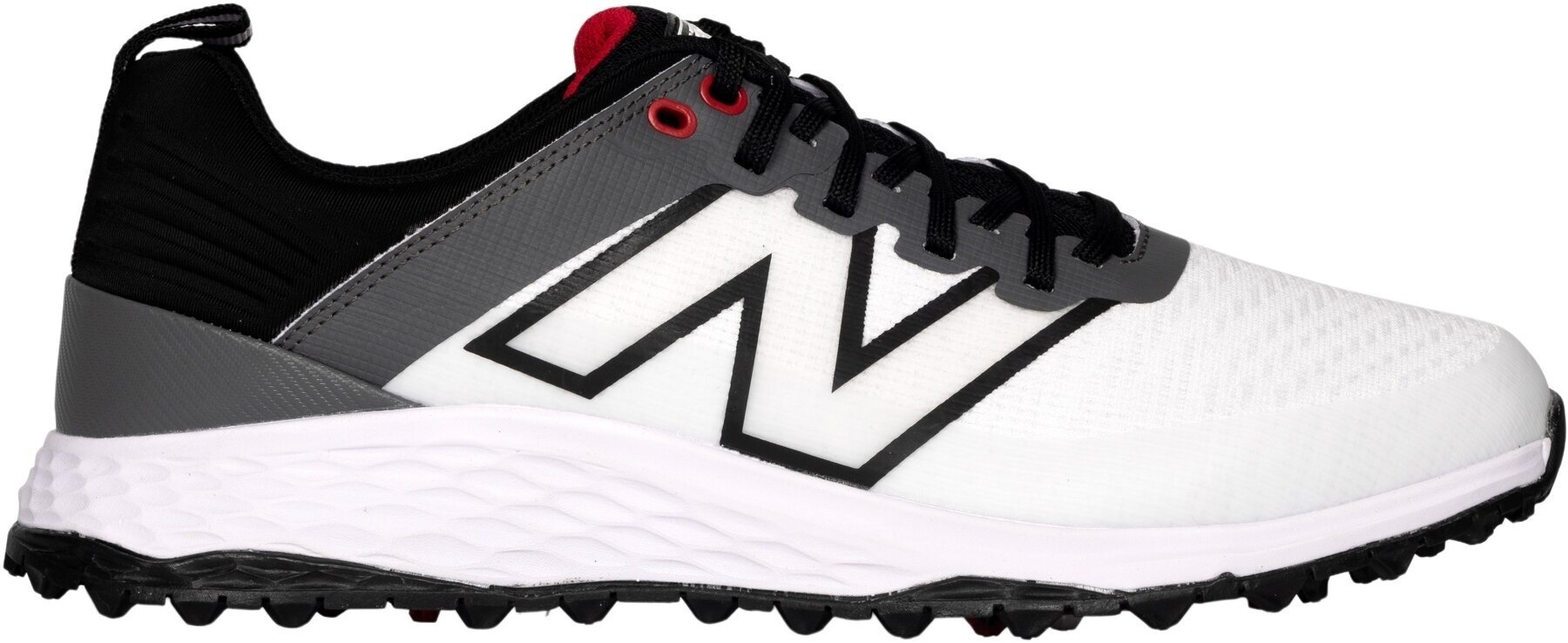 Calçado de golfe para homem New Balance Contend Mens Golf Shoes White/Black 45,5