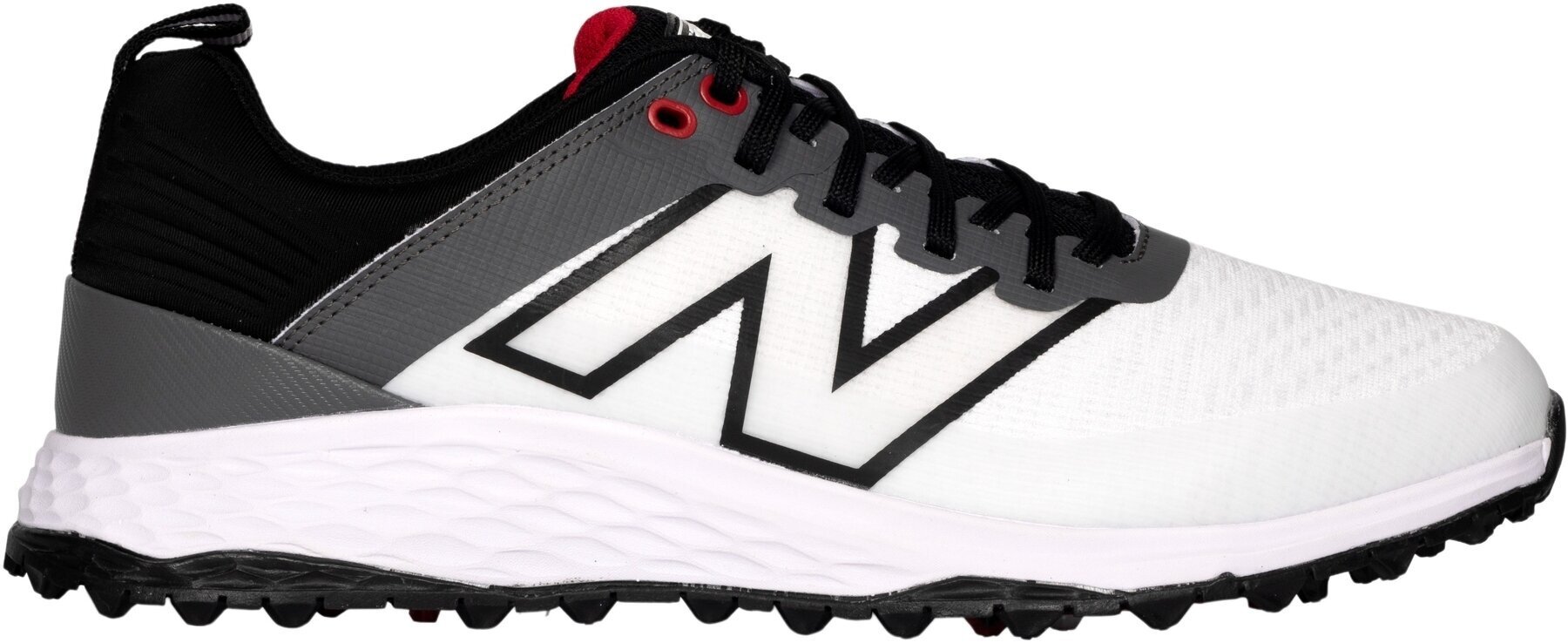 Calzado de golf para hombres New Balance Contend Mens Golf Shoes White/Black 45,5