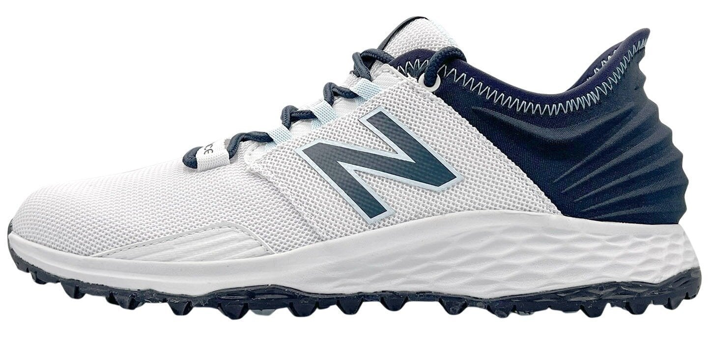Chaussures de golf pour femmes New Balance Fresh Foam ROAV Womens Golf Shoes White/Navy 37