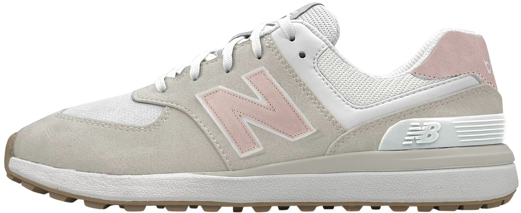 Chaussures de golf pour femmes New Balance 574 Greens Womens Golf Shoes Sand/Pink 37,5