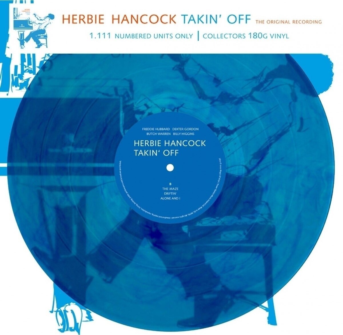Vinylplade Herbie Hancock - Takin' Off (Limited Edition) (Numbered) (Blue Marbled Coloured) (LP)
