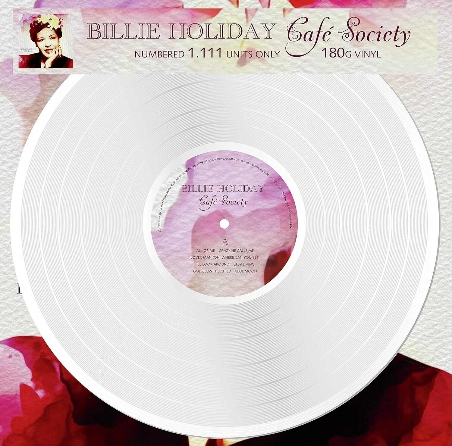 Vinyl Record Billie Holiday - Café Society (Numbered) (White Coloured) (LP)