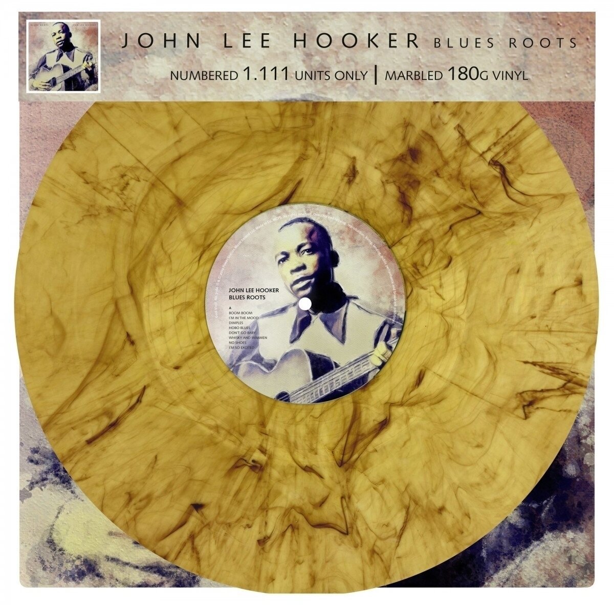 LP John Lee Hooker - Blues Roots (Limited Edition) (Numbered) (Marbled Coloured) (LP)