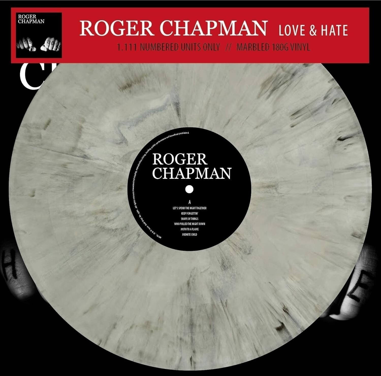 Płyta winylowa Roger Chapman - Love & Hate (Limited Edition) (Numbered) (Grey Marbled Coloured) (LP)