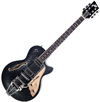 Semi-akoestische gitaar Duesenberg Starplayer TV Black Sparkle - 1