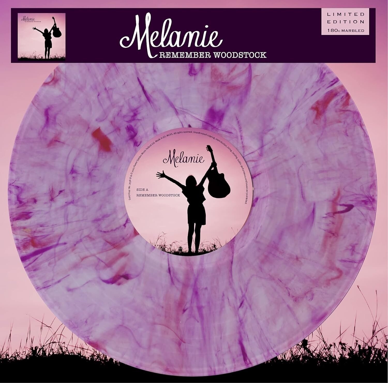 Vinyl Record Melanie - Remember Woodstock (Limited Edition) (Numbered) (Purple Marbled Coloured) (LP)