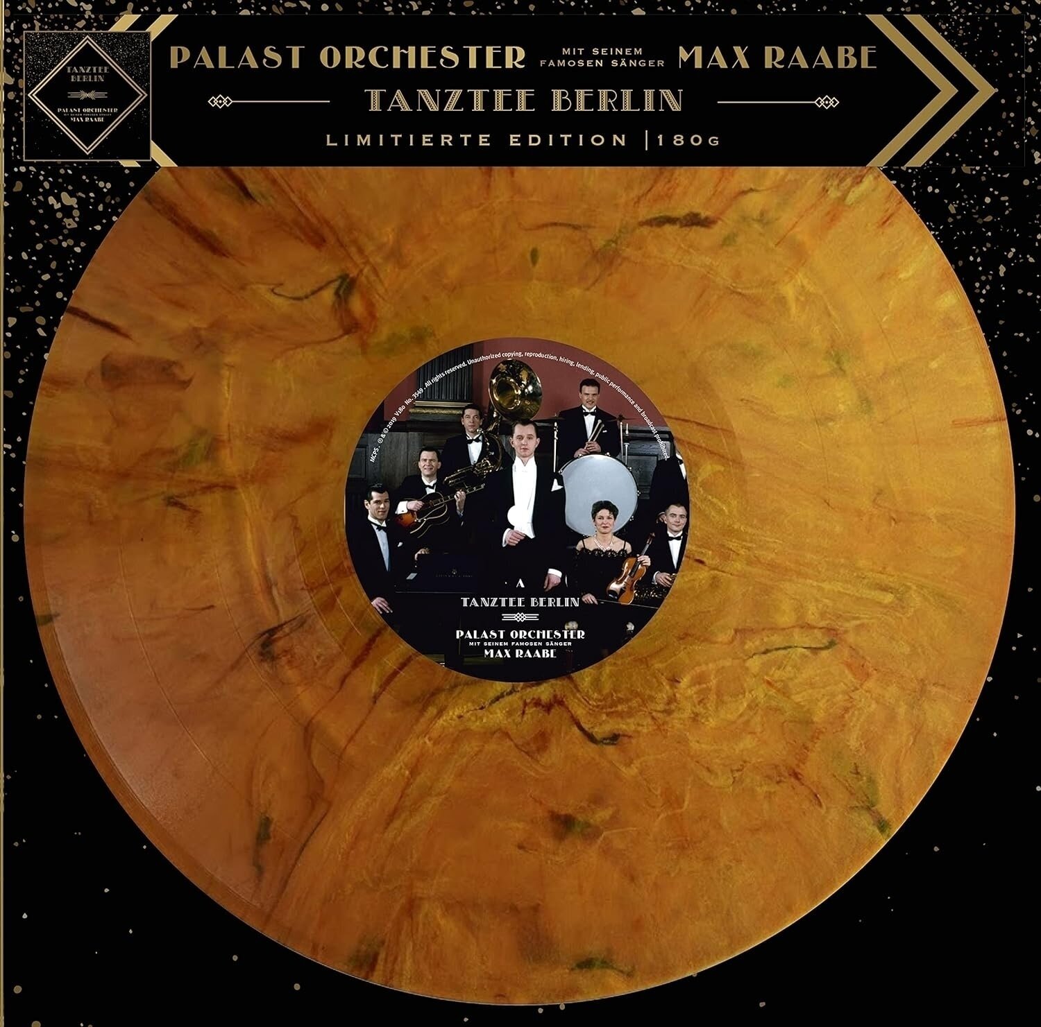 Vinyl Record Palast Orchester - Tanztee Berlin (Limited Edition) (Golden Yellow Marbled Coloured) (LP)