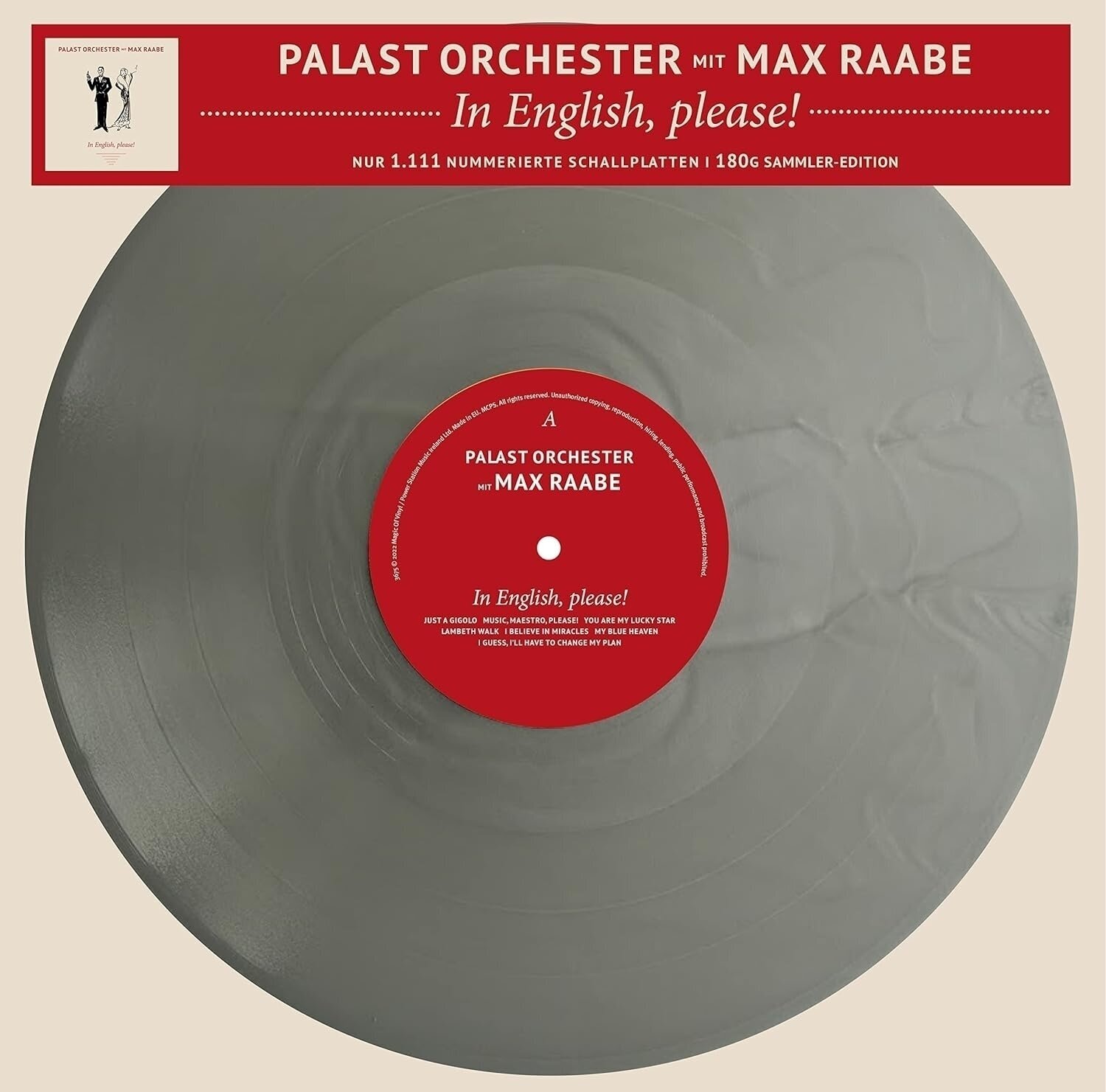 Disco de vinil Palast Orchester - In English, Please! (Limited Edition) (Numbered) (Silver Coloured) (LP)