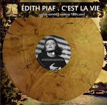 Disco de vinilo Edith Piaf - C'est La Vie (Limited Edition) (Numbered) (Gold Marbled Coloured) (LP) - 1