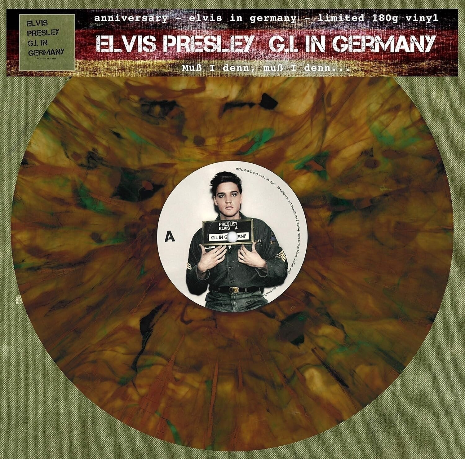 Disco de vinil Elvis Presley - G.I. In Germany (Limited Edition) (Marbled Coloured) (LP)