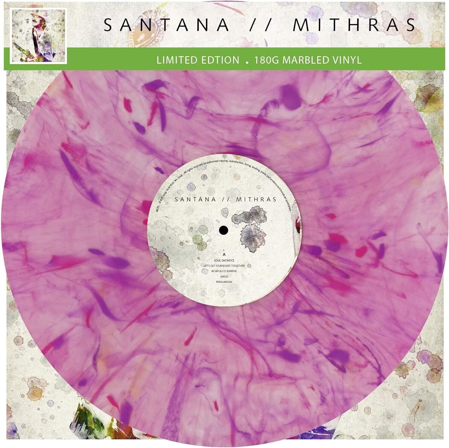 Disc de vinil Santana - Mithras (Limited Edition) (Numbered) (Lilac Marbled Coloured) (LP)