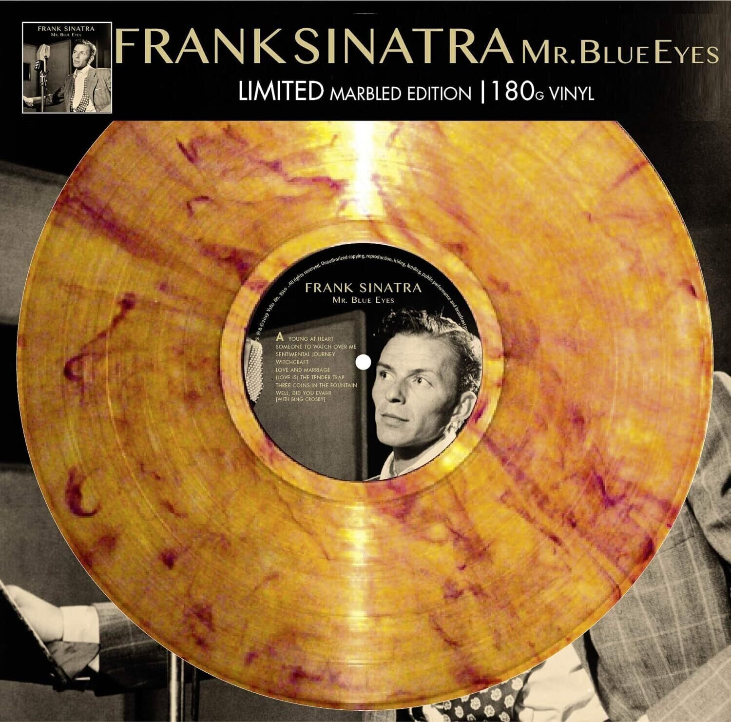 Schallplatte Frank Sinatra - Mr. Blue Eyes (Limited Edition) (Numbered) (Marbled Coloured) (LP)
