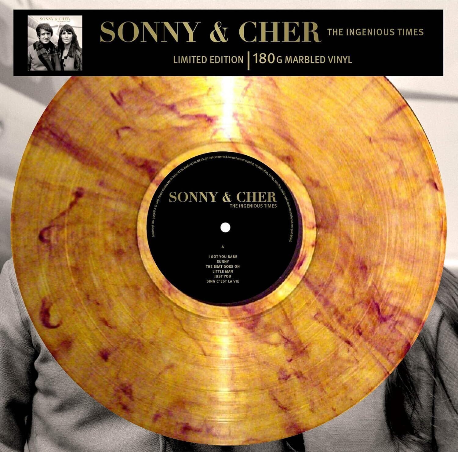 Disco in vinile Sonny & Cher - The Ingenious Times (Limited Edition) (Gold Marbled Coloured) (LP)