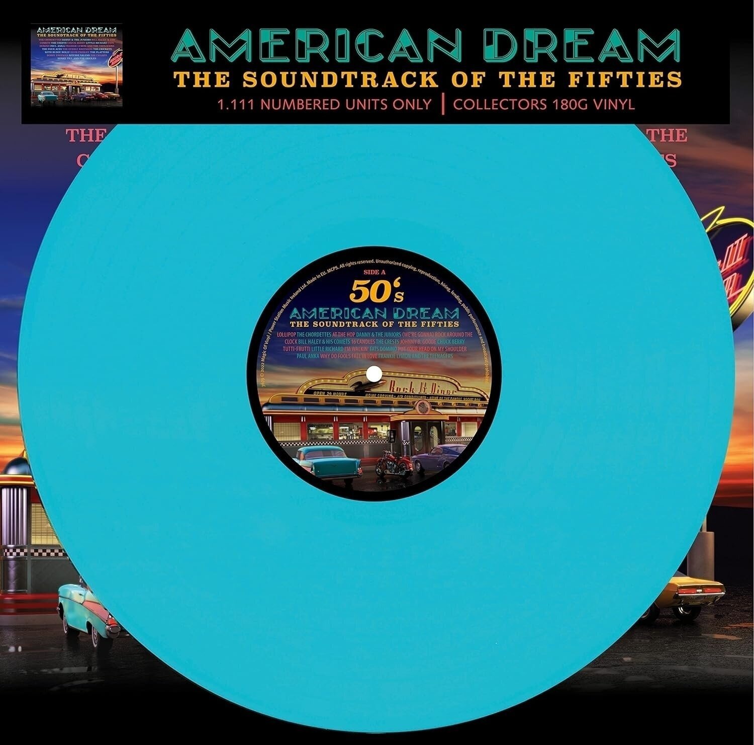 Schallplatte Various Artists - American Dream - Soundtrack Of The 50 (Numbered) (Blue Coloured) (LP)