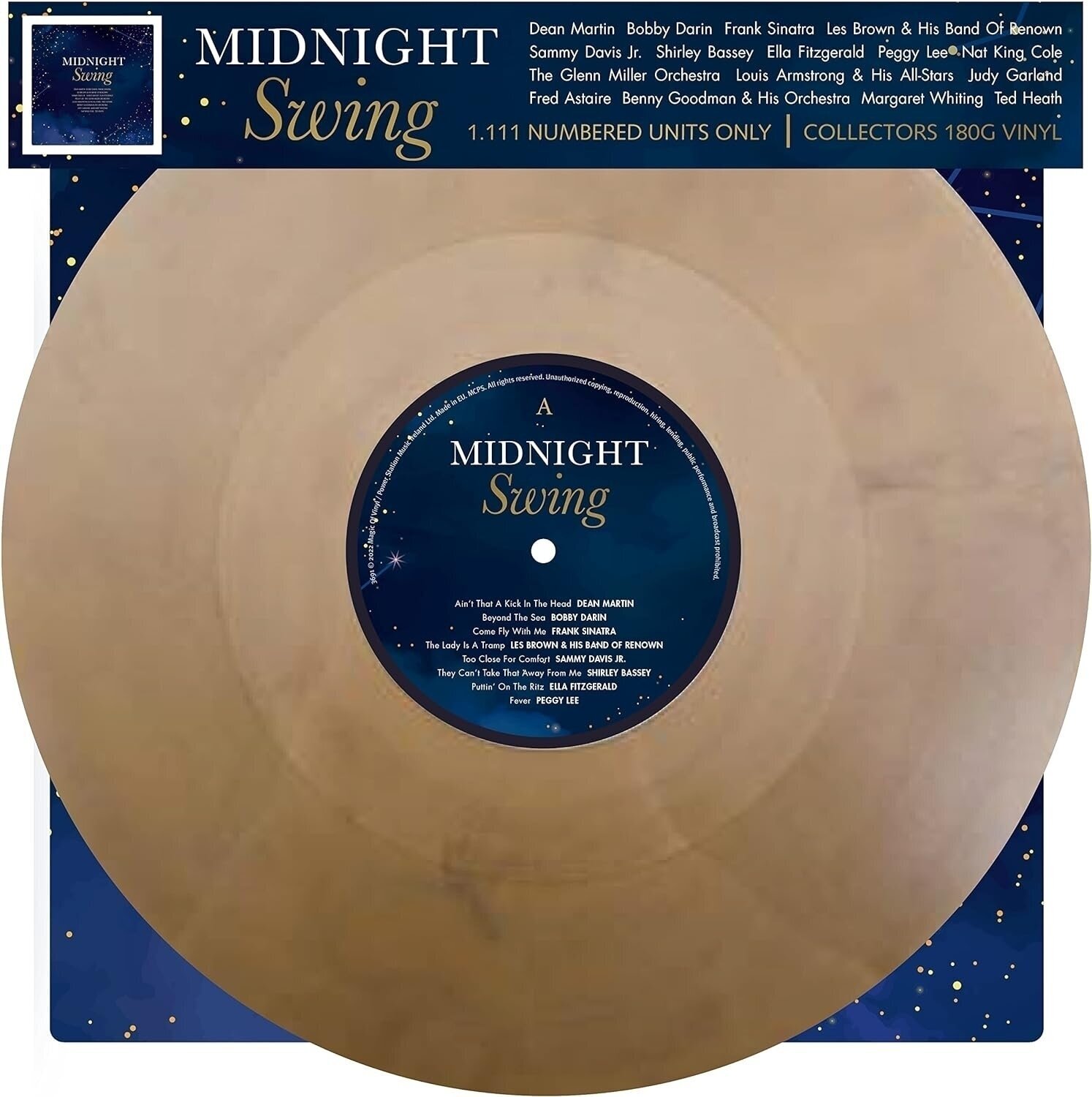 Płyta winylowa Various Artists - Midnight Swing (Limited Edition) (Numbered) (Gold Coloured) (LP)