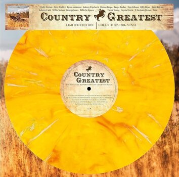Disco de vinil Various Artists - Country Greatest - Big Hits And Superstars Of Country Music (Limited Edition) (Yellow Marbled) (LP) - 1