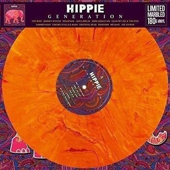 Vinyl Record Various Artists - Hippie Generation (Limited Edition) (Orange Marbled Coloured) (LP) - 1