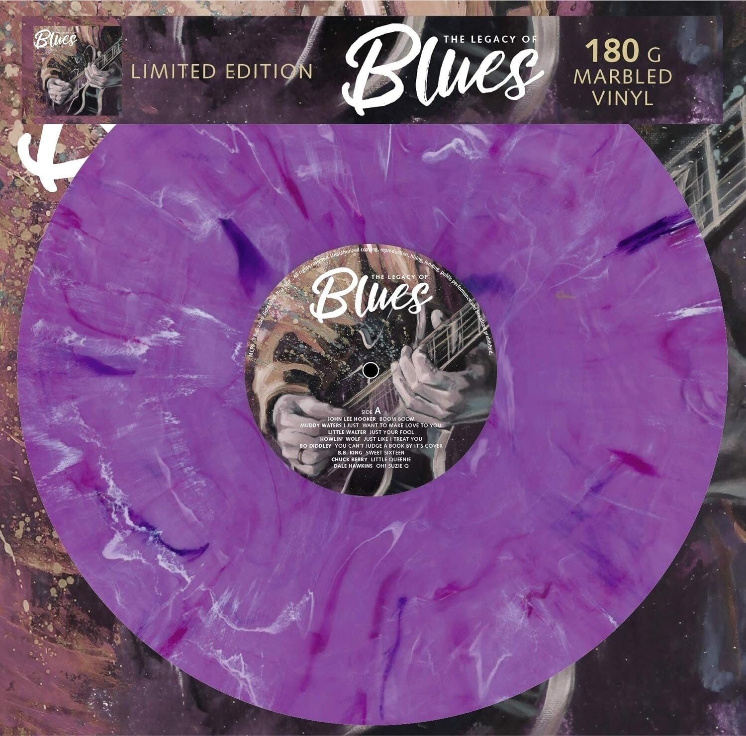 Vinylplade Various Artists - The Legacy Of Blues (Limited Edition) (Numbered) (Purple Marbled Coloured) (LP)