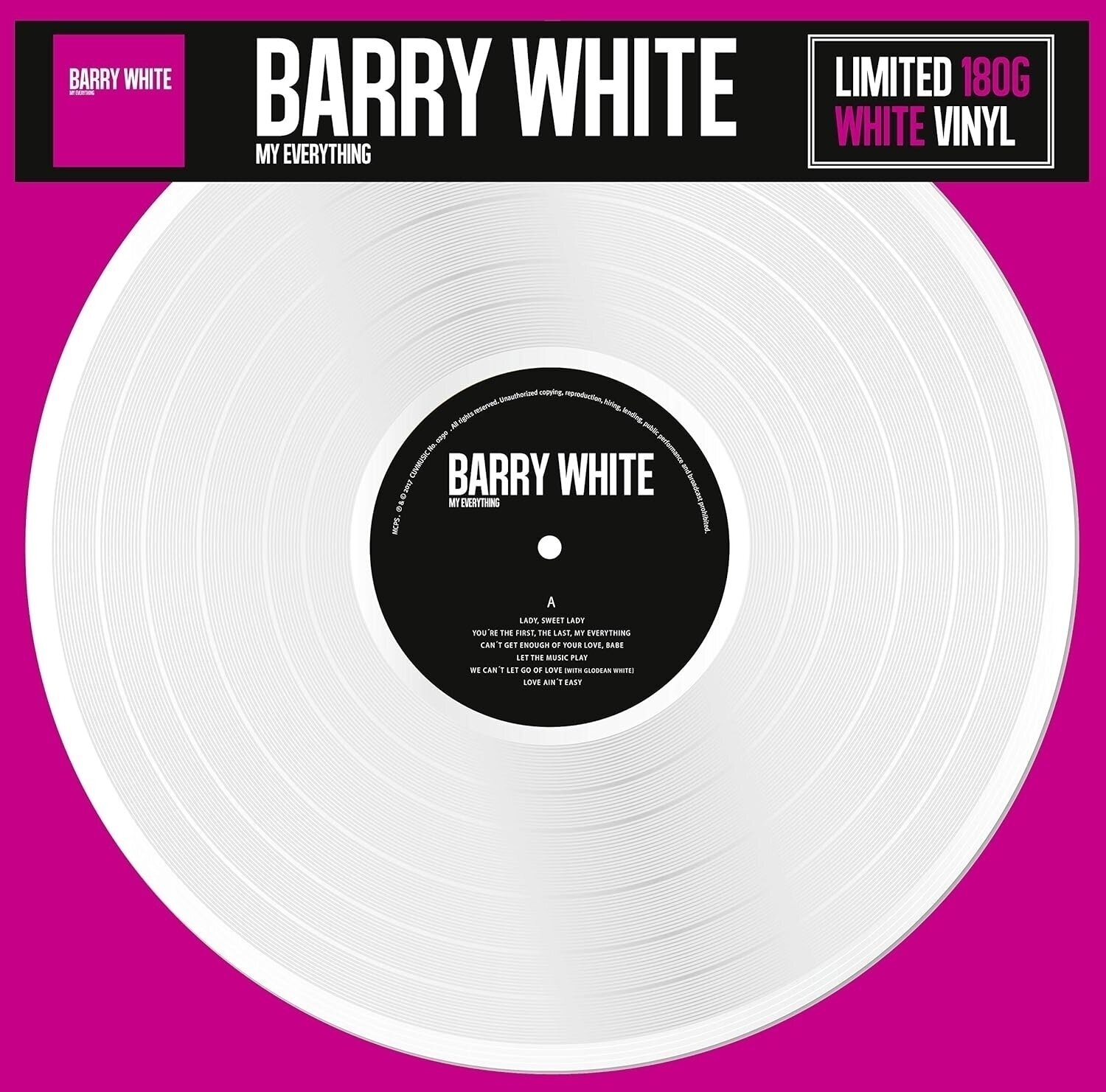 LP Barry White - My Everything (Limited Edition) (White Coloured) (LP)