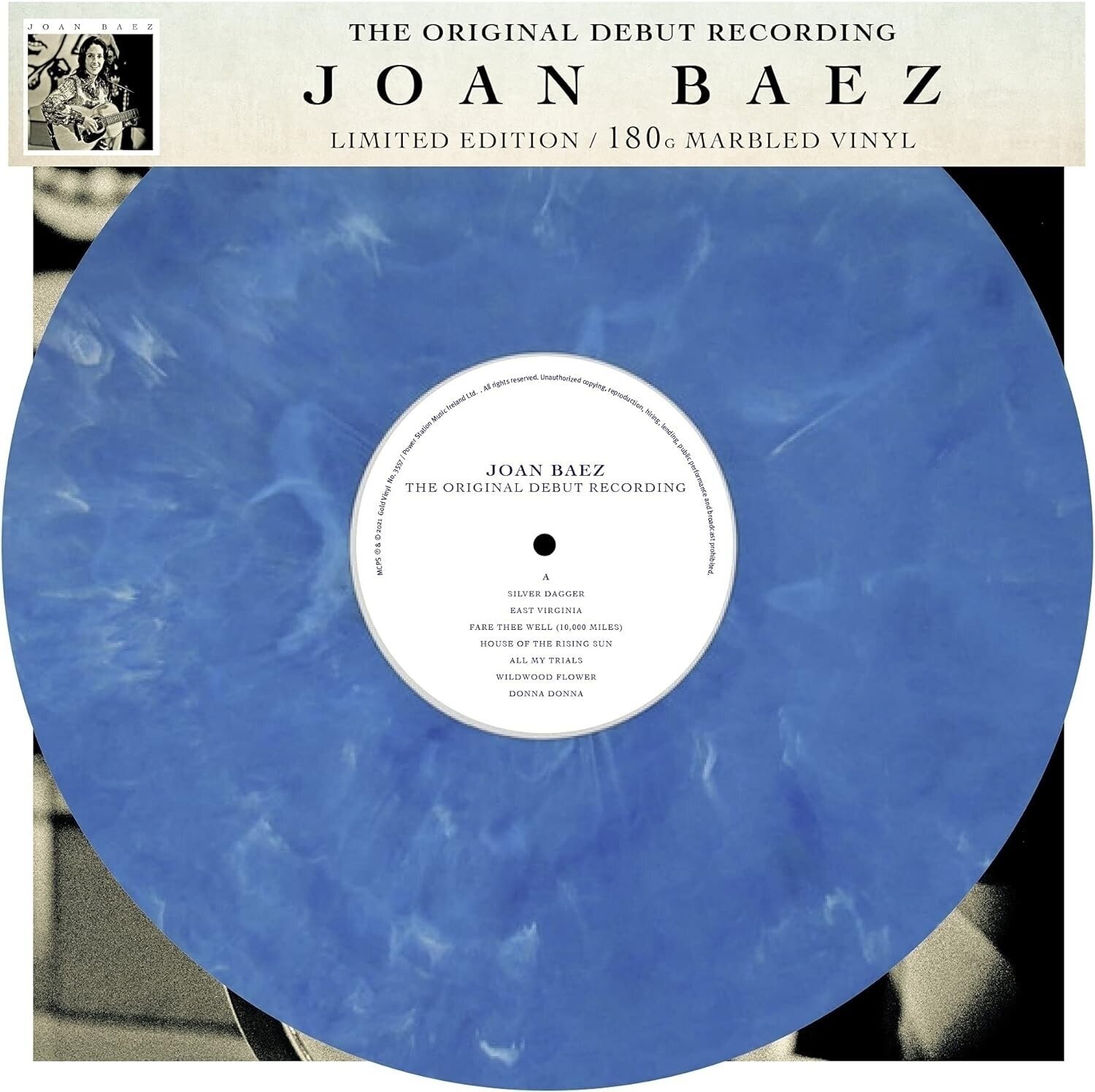 Disque vinyle Joan Baez - Joan Baez (The Originals Debut Recording) (Limited Edition) (Blue Coloured) (LP)
