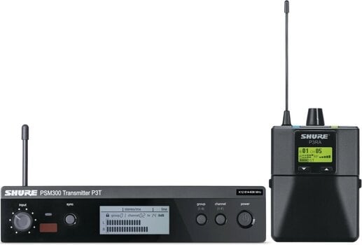 Monitorização intra-auricular sem fios Shure PSM 300 T11: 863 - 865 MHz - 1