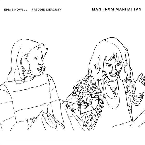 Vinyl Record Eddie Howell & Freddie Mercury - Man From Manhattan (White Coloured) (LP)