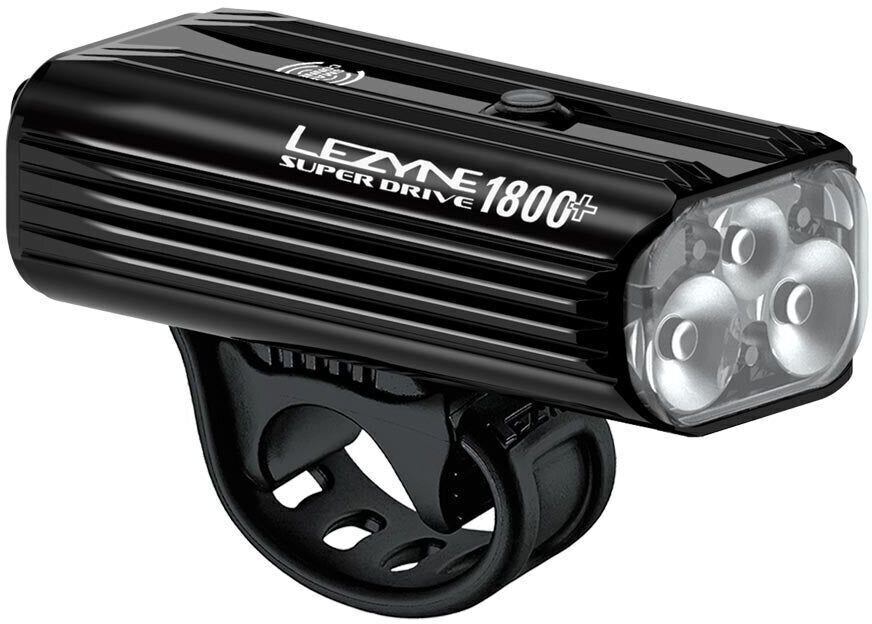 Fietslamp Lezyne Super Drive 1800+ Smart Front Loaded Kit 1800 lm Black Achteraan-Voorkant Fietslamp