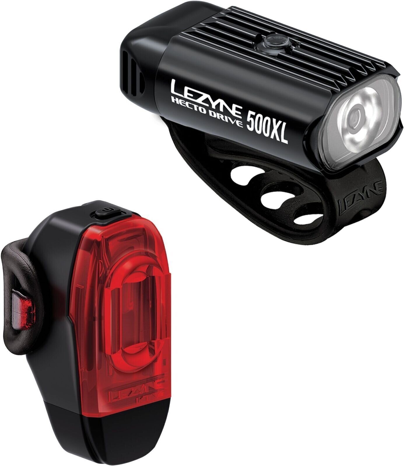Oświetlenie rowerowe Lezyne Hecto Drive 500XL/KTV Drive+ Pair Black 500 lm-40 lm Przedni-Tylny Oświetlenie rowerowe