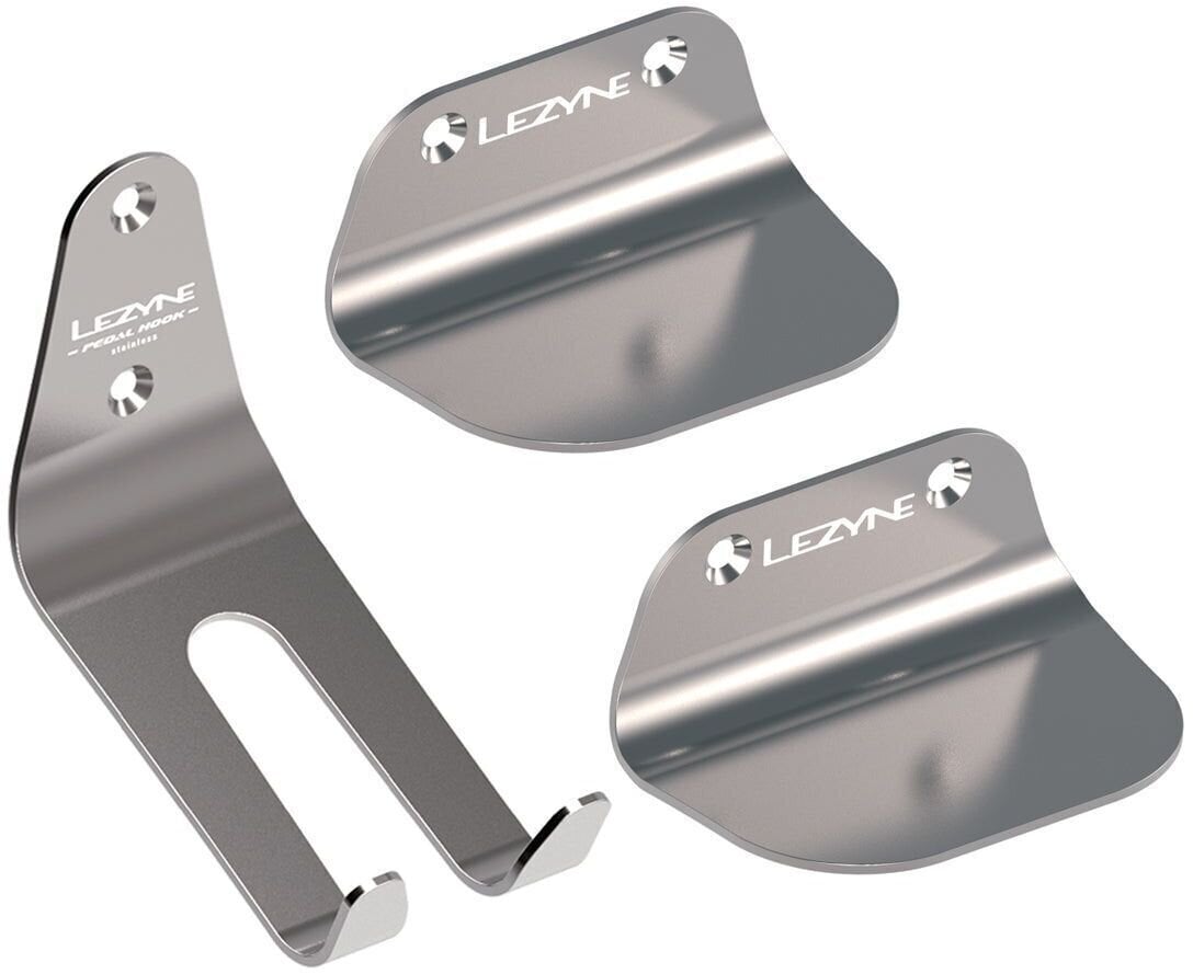 Supporto bicicletta Lezyne Stainless Pedal Hook Silver