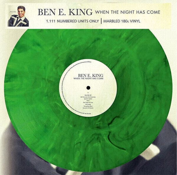 Vinyl Record Ben E. King - When The Night Has Come (Limited Edition) (Numbered) (Green Marbled Coloured) (LP)