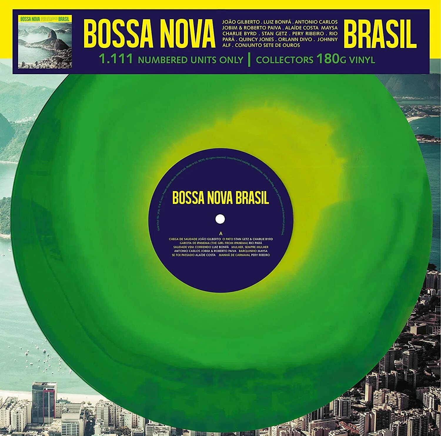 Vinyylilevy Various Artists - Bossa Nova Brasil (Limited Edition) (Numbered) (Green/Yellow Coloured) (LP)