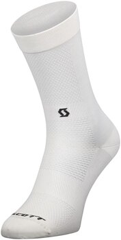 Meias de ciclismo Scott Performance No Shortcuts Crew Socks White/Black 39-41 Meias de ciclismo - 1