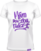 T-Shirt Muziker T-Shirt T-Shirt Classic Radosť Woman Damen White M