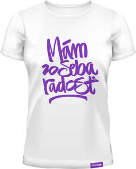 Tricou Muziker Tricou T-Shirt Classic Radosť Woman Femei White XL - 1