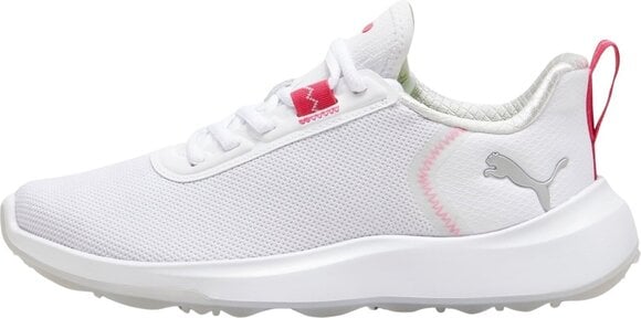 Chaussures de golf junior Puma Fusion Crush Sport Spikeless Youth Golf Shoes White 35,5 - 1