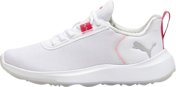 Chaussures de golf junior Puma Fusion Crush Sport Spikeless Youth Golf Shoes White 37 - 1