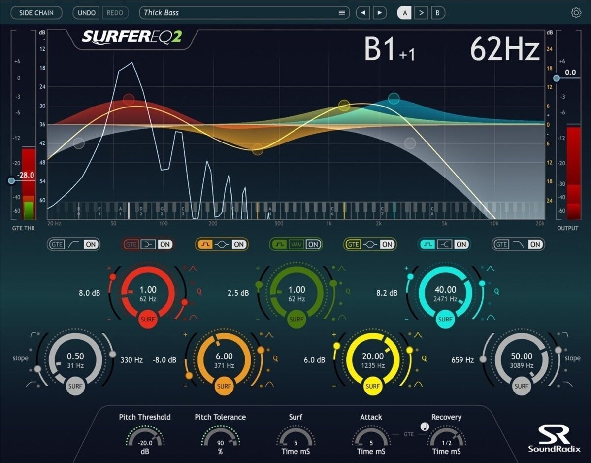 Εφέ FX Plug-In λογισμικού στούντιο Sound Radix SurferEQ (Ψηφιακό προϊόν)