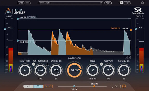Štúdiový softwarový Plug-In efekt Sound Radix Drum Leveler (Digitálny produkt) - 1