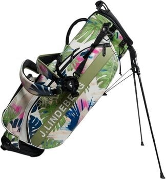 Golfbag J.Lindeberg Play Stand Bag Print Calypso Oil Green Golfbag - 1