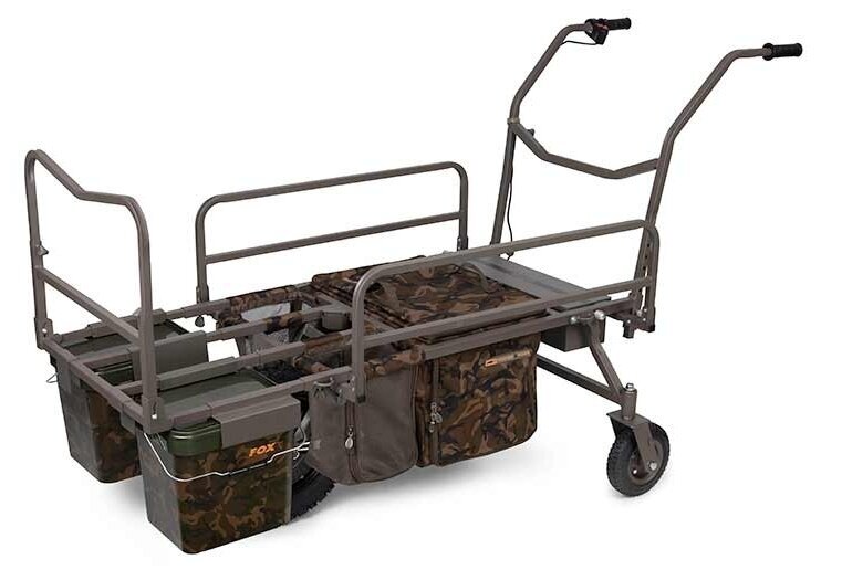 Carro de pesca Fox Transporter 24V Power Plus Barrow 2 x 9Ah 12V Carro de pesca