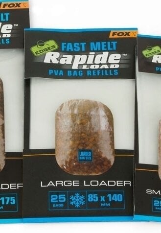 PVA-tas Fox Edges Rapide Load PVA Bag Refills Fast Melt 25 Bags 14 cm 8,5 cm PVA-tas