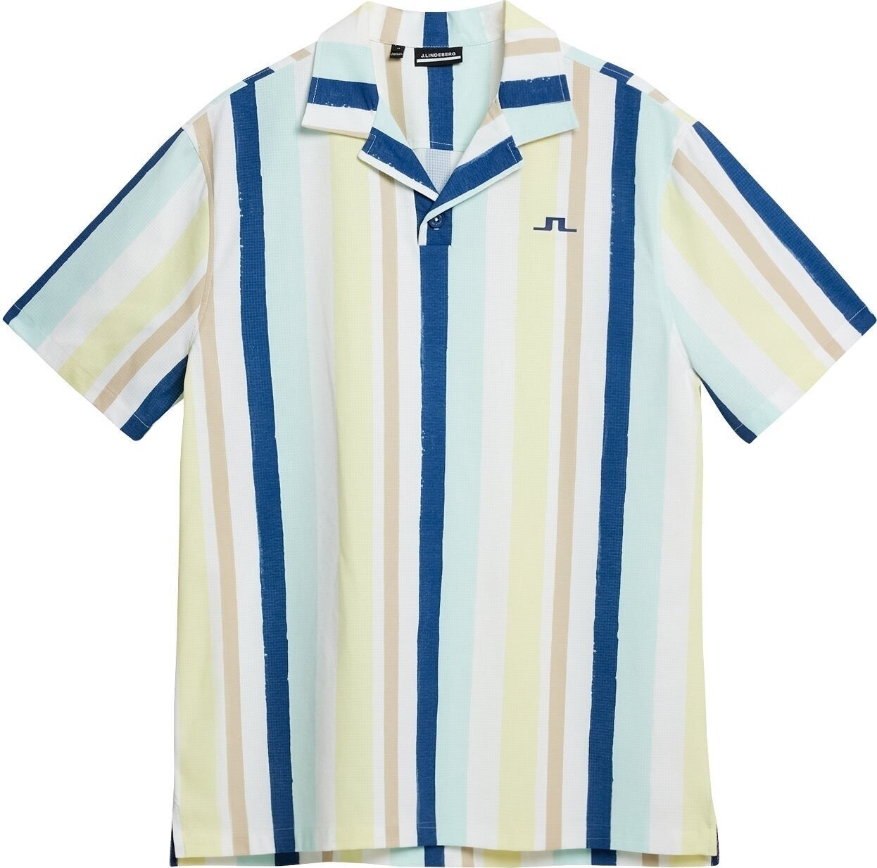 Polo Shirt J.Lindeberg Resort Shirt Print Wax Yellow L Polo Shirt