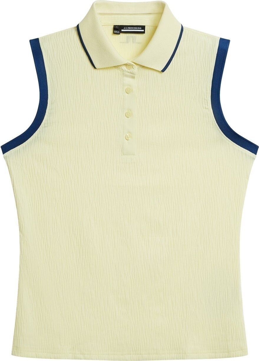 Polo Shirt J.Lindeberg Lila Sleeveless Top Wax Yellow S Polo Shirt