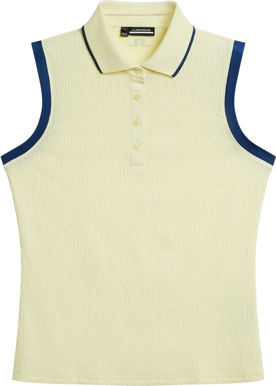 Риза за поло J.Lindeberg Lila Sleeveless Wax Yellow L Риза за поло