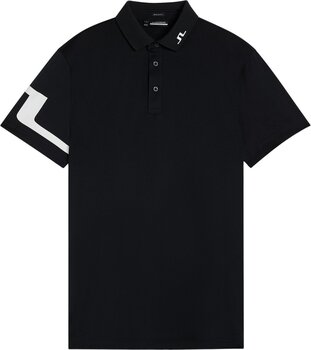 Polo Shirt J.Lindeberg Heath Regular Fit Golf Polo Black S Polo Shirt - 1