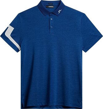 Polo Shirt J.Lindeberg Heath Regular Fit Polo Estate Blue Melange M Polo Shirt - 1