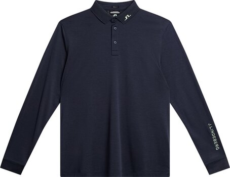 Polo Shirt J.Lindeberg Tour Tech Mens Long Sleeve JL Navy XL Polo Shirt - 1