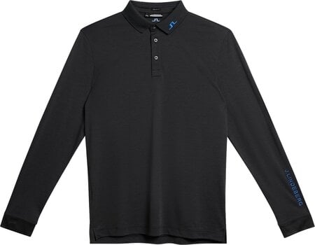 Polo Shirt J.Lindeberg Tour Tech Mens Long Sleeve Black L - 1