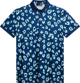 Риза за поло J.Lindeberg Tour Tech Reg Fit Print Mens Polo Savanna Estate Blue M - 1
